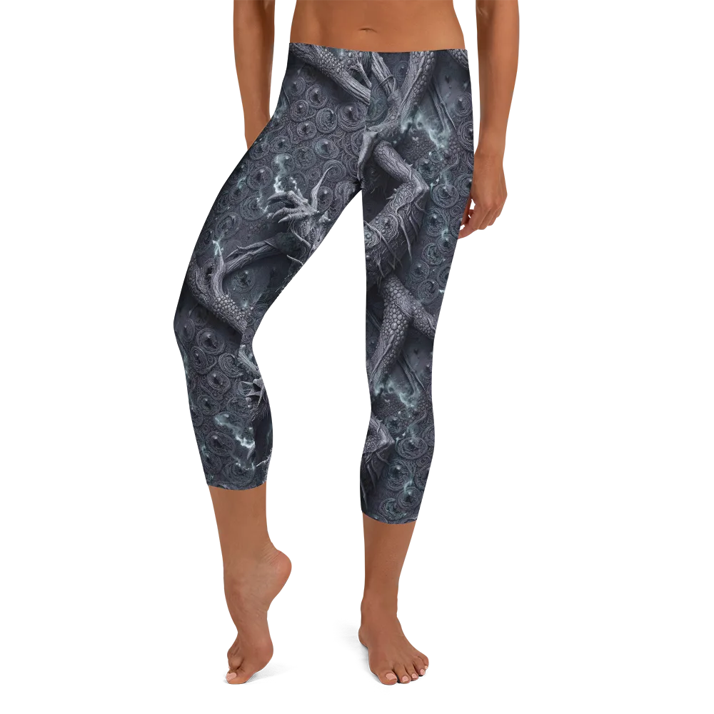 Wyrmwork on Capri Leggings — Front