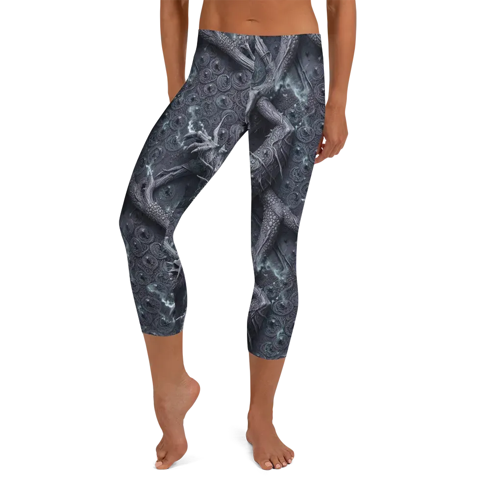 Wyrmwork on Capri Leggings — Front