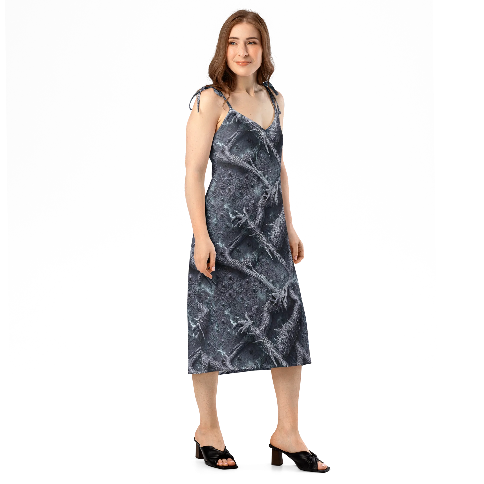 Wyrmwork on Slip Dress — Right Front