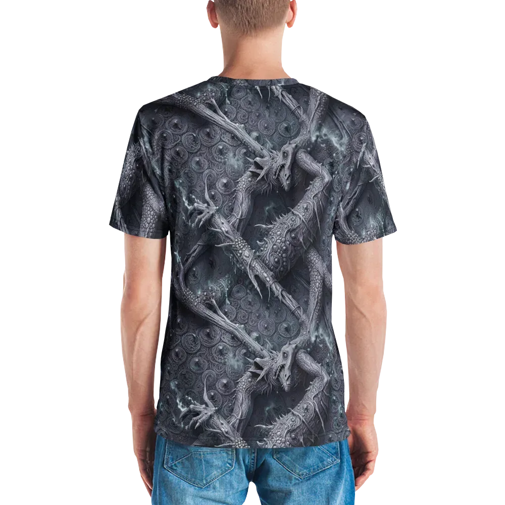 Wyrmwork on Men's Crew Neck T-Shirt — Back