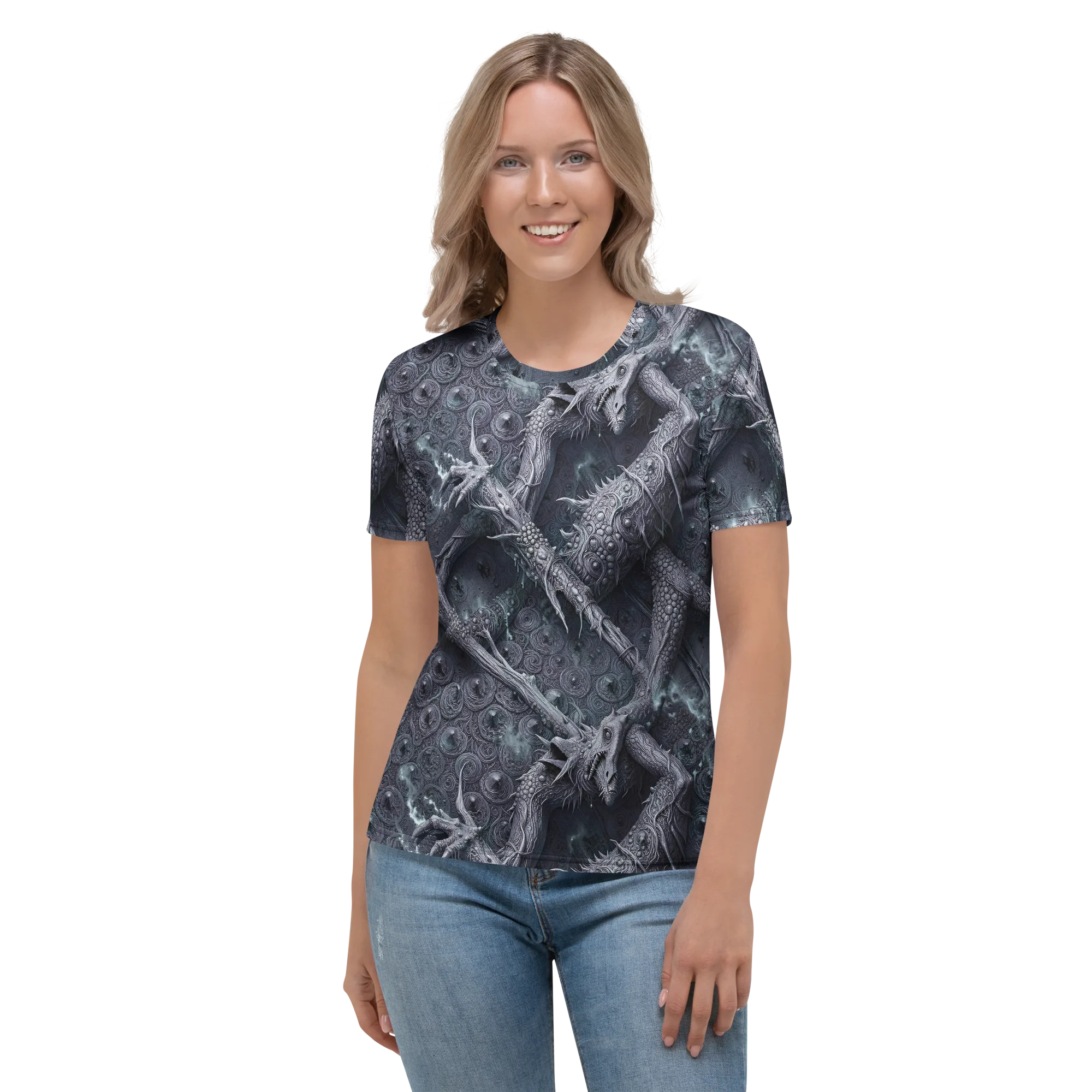 Wyrmwork on Women's Crew Neck T-Shirt — Front