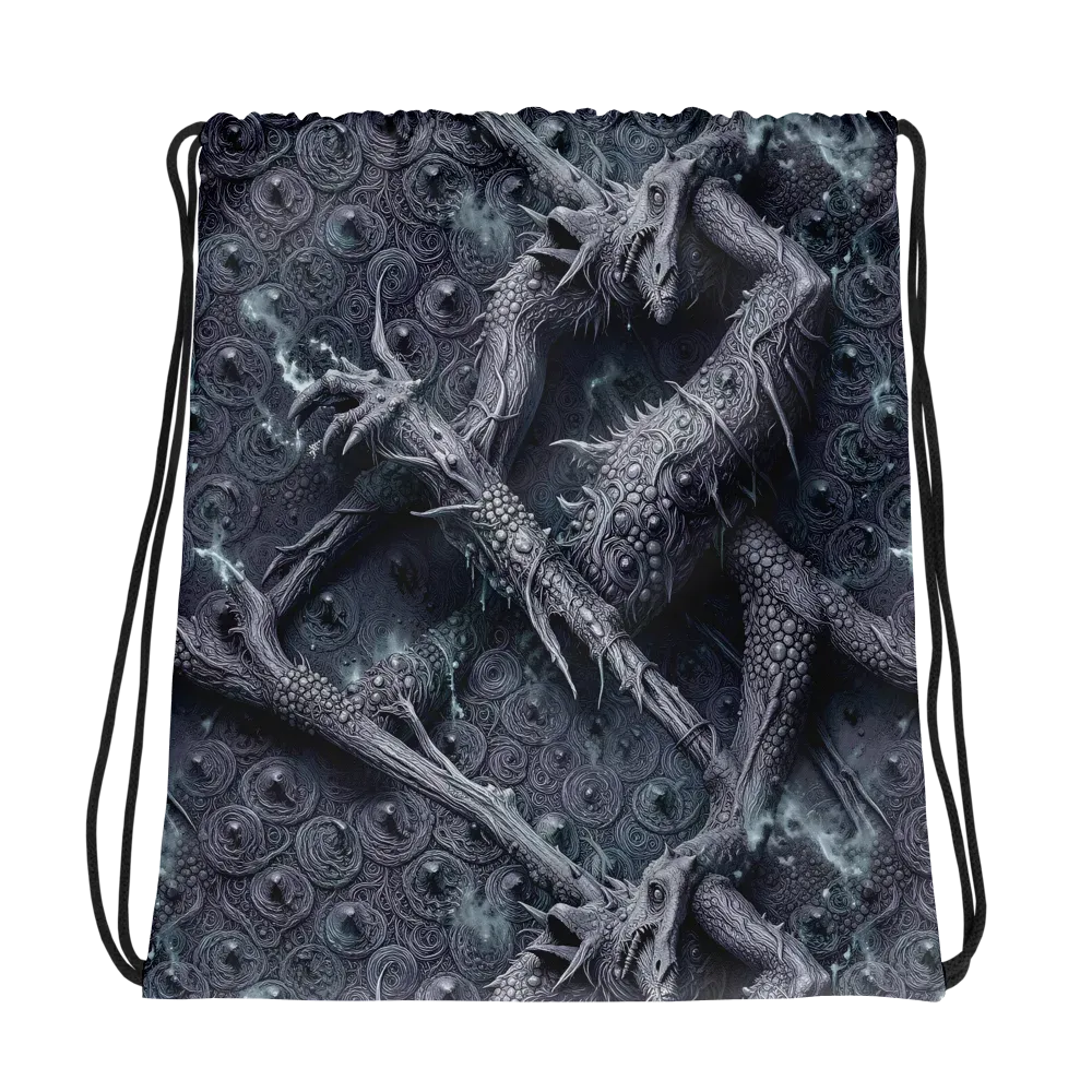 Wyrmwork on Drawstring Bag — Mockup