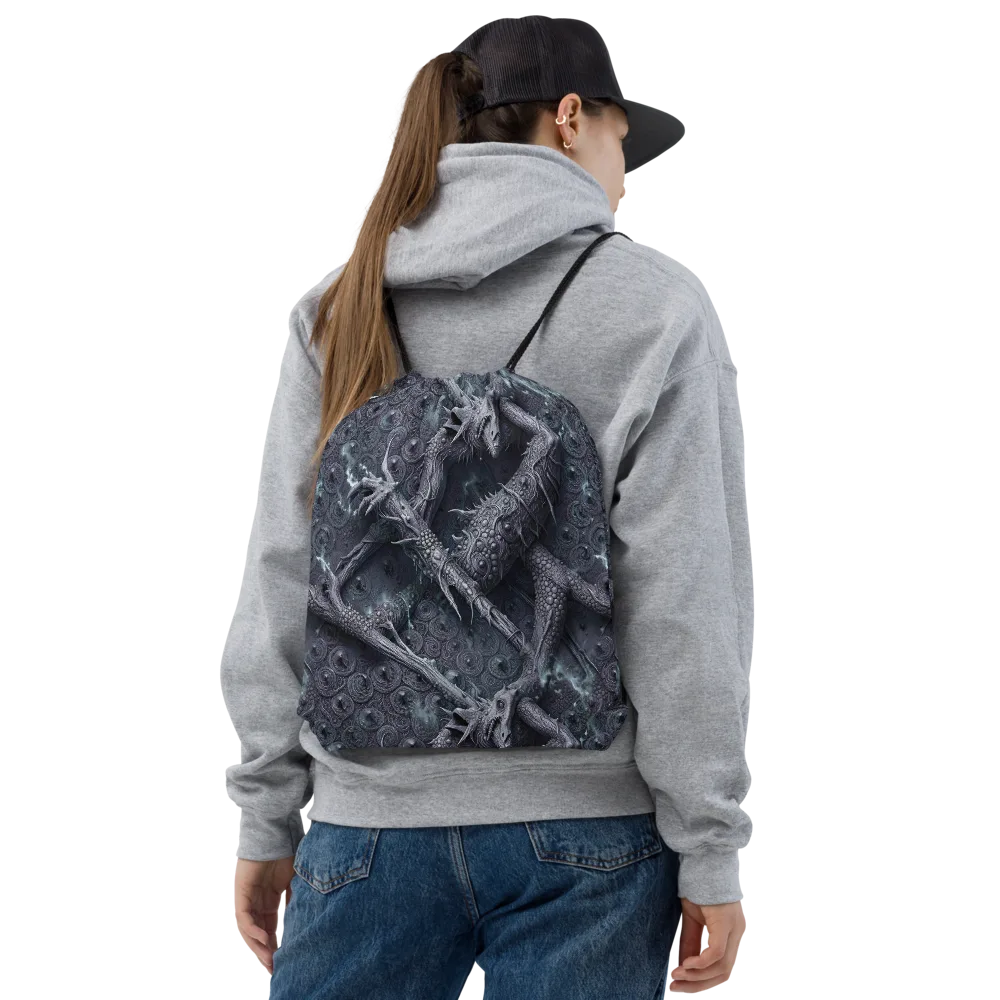 Wyrmwork on Drawstring Bag — Front