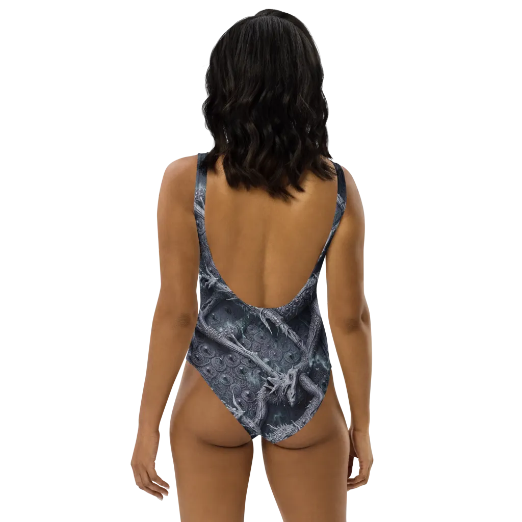 Wyrmwork on One-Piece Swimsuit — Back print