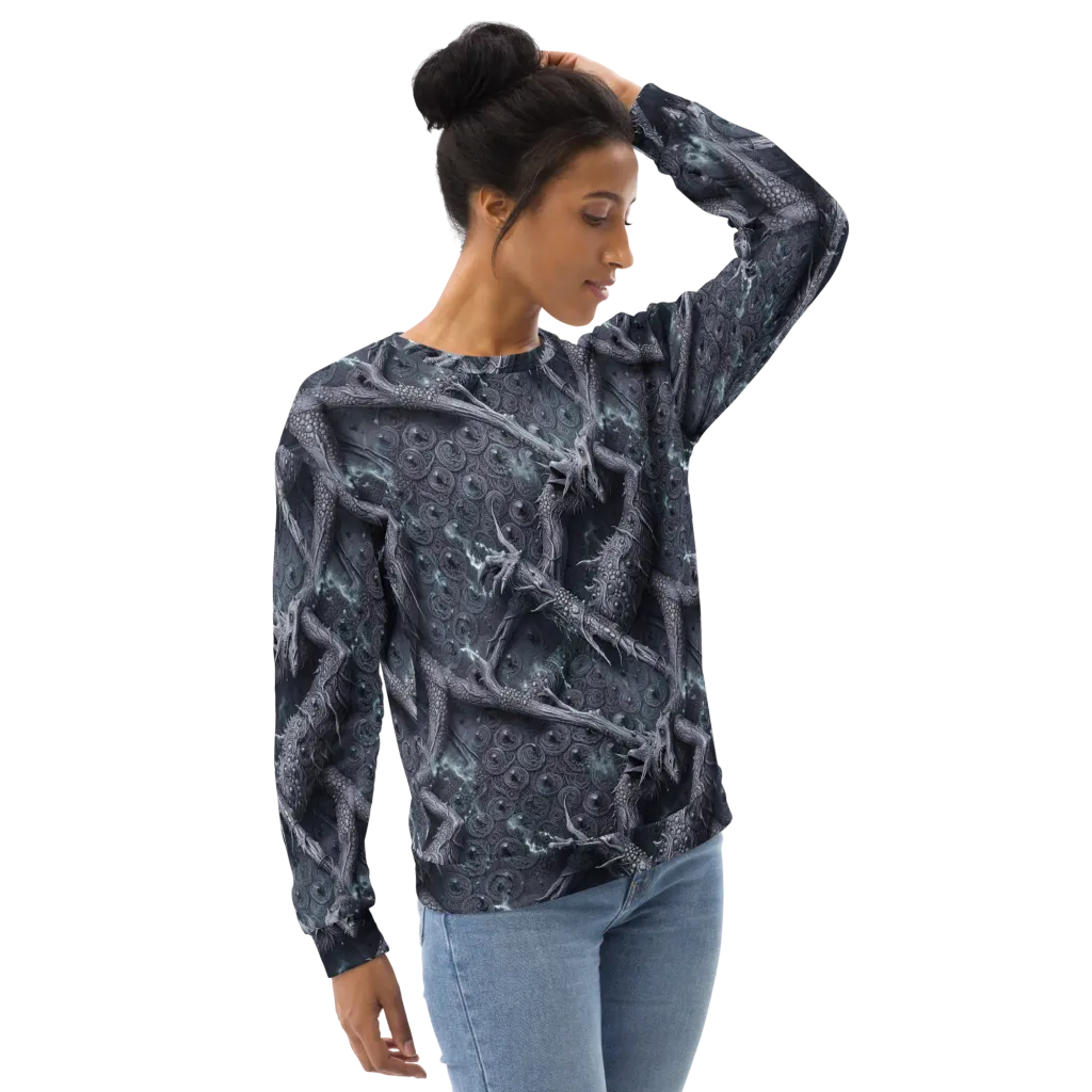 Wyrmwork on Sweatshirt — Right sleeve