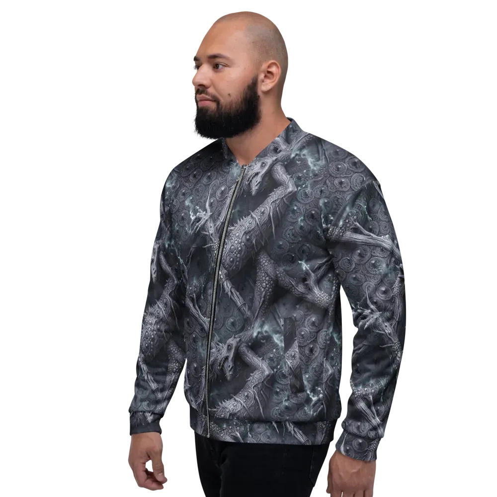 Wyrmwork on Bomber Jacket — Left