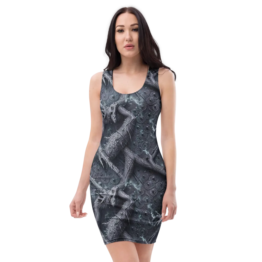 Wyrmwork on Bodycon Dress — Front