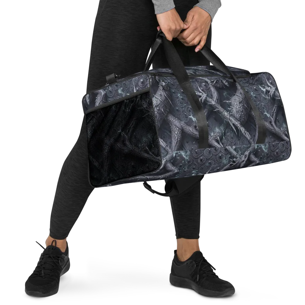 Wyrmwork on Duffle Bag — Right Front