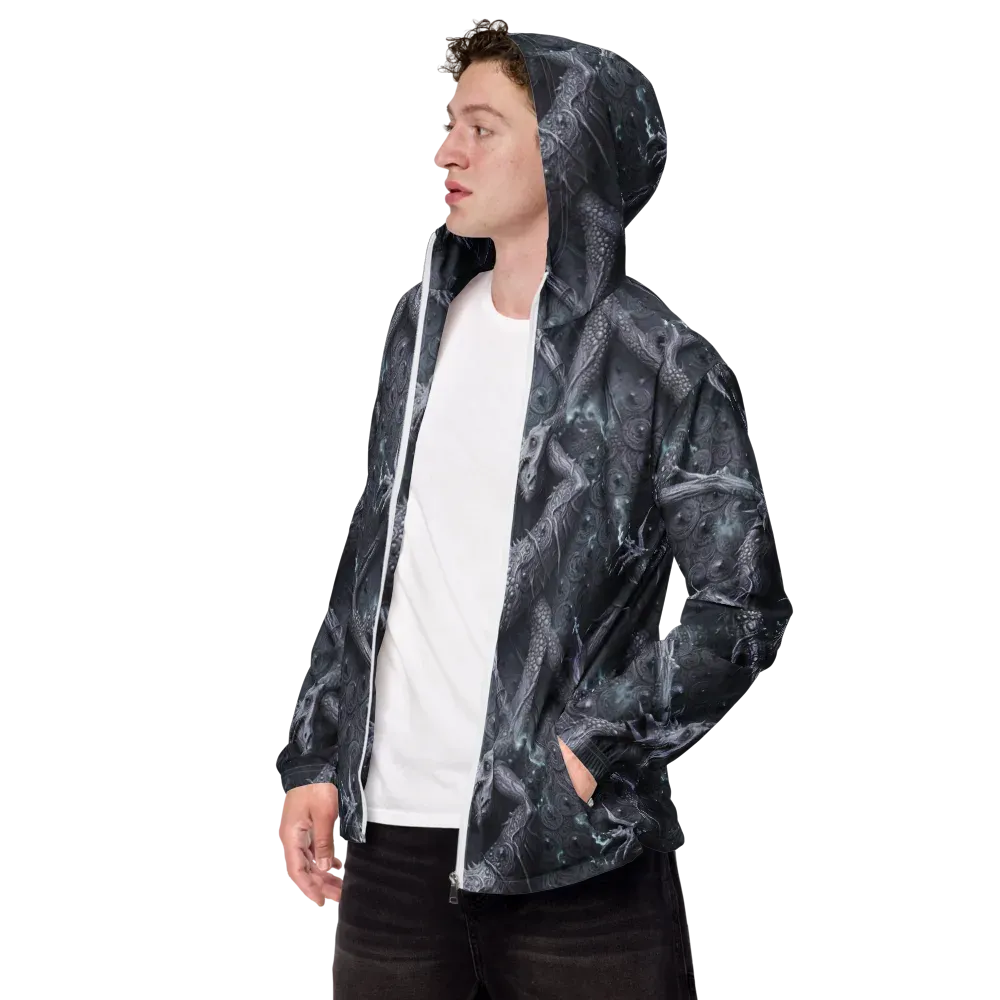 Wyrmwork on Men's Windbreaker — Left Front