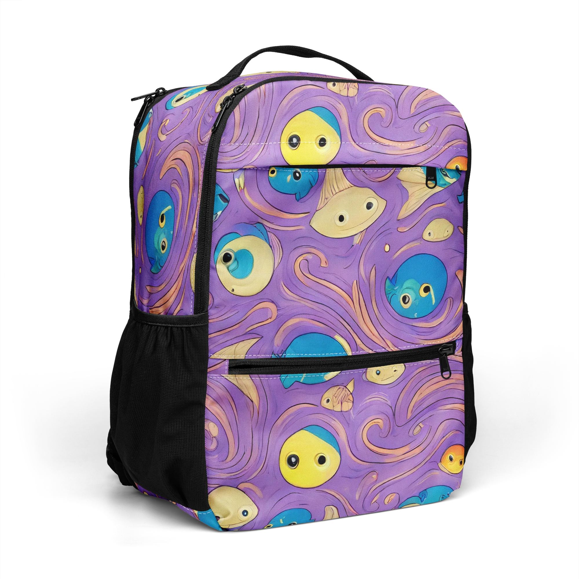 Violet Tide on Utility Backpack — Top print
