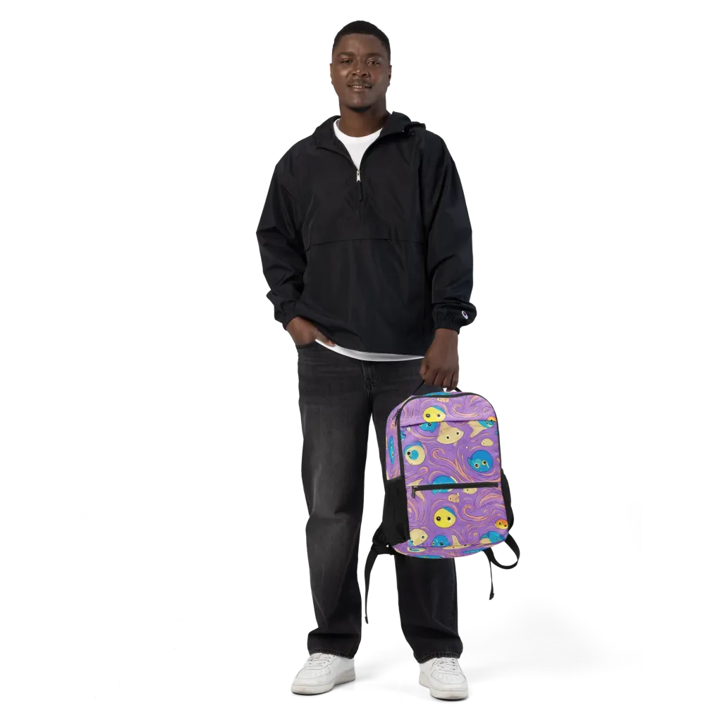 Violet Tide on Utility Backpack — Front
