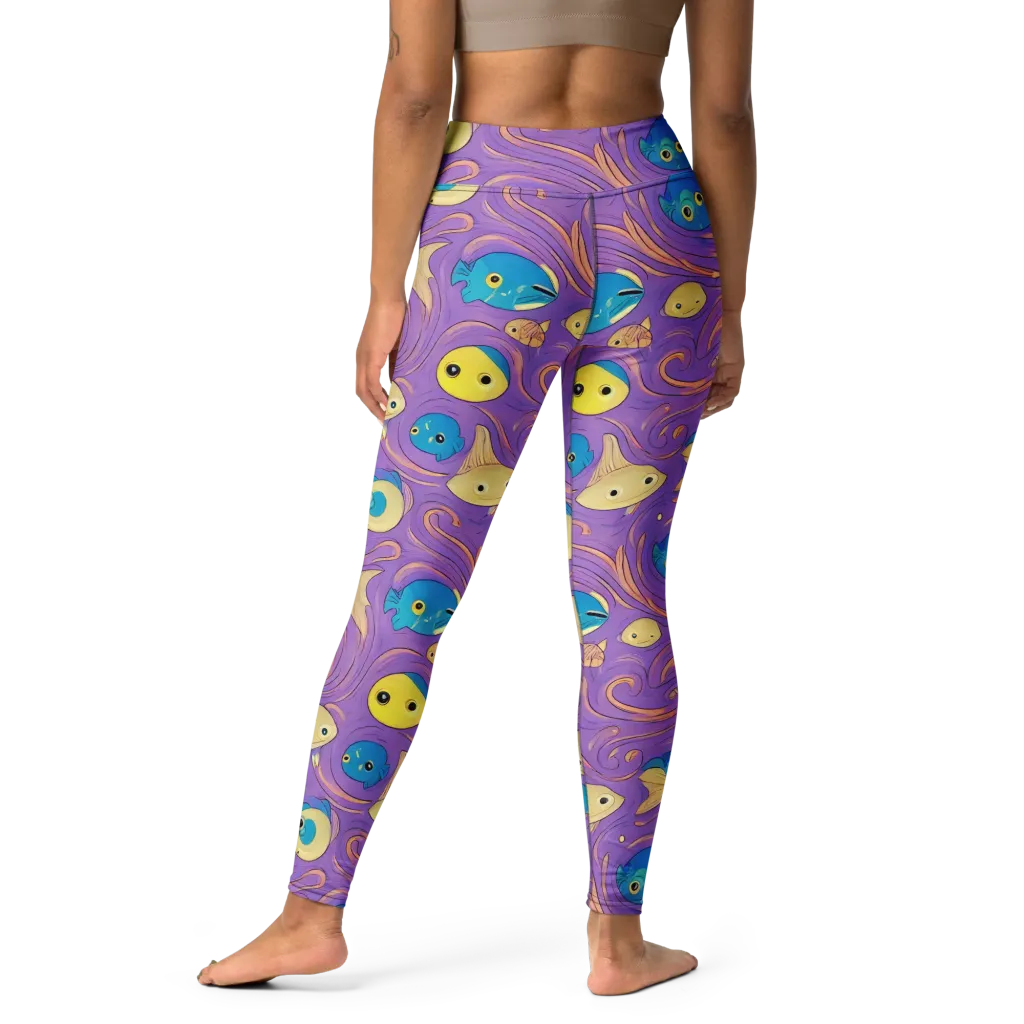 Violet Tide on Yoga Leggings — Print file