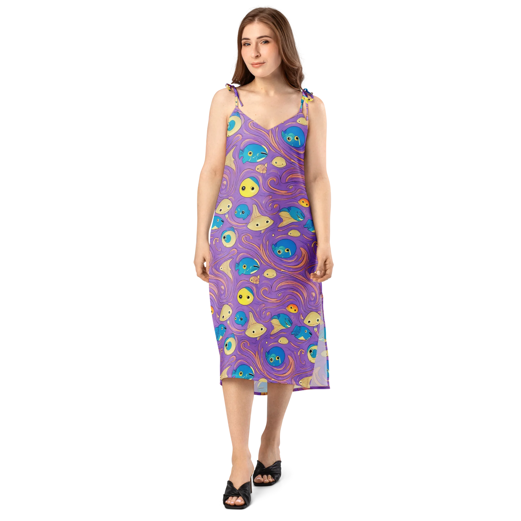 Violet Tide on Slip Dress — Front