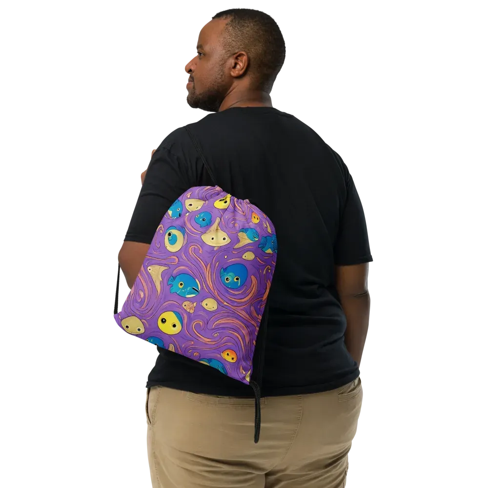 Violet Tide on Drawstring Bag — Print file