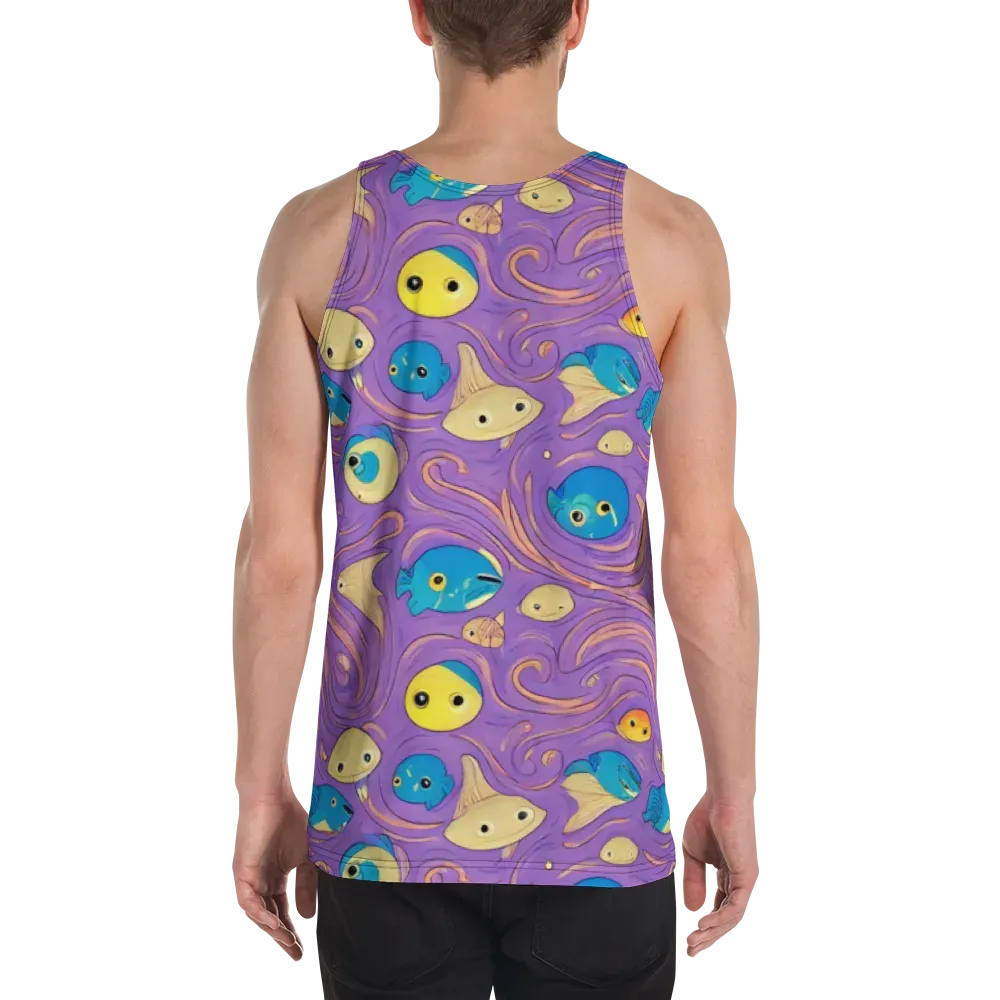 Violet Tide on Men's Tank Top — Back