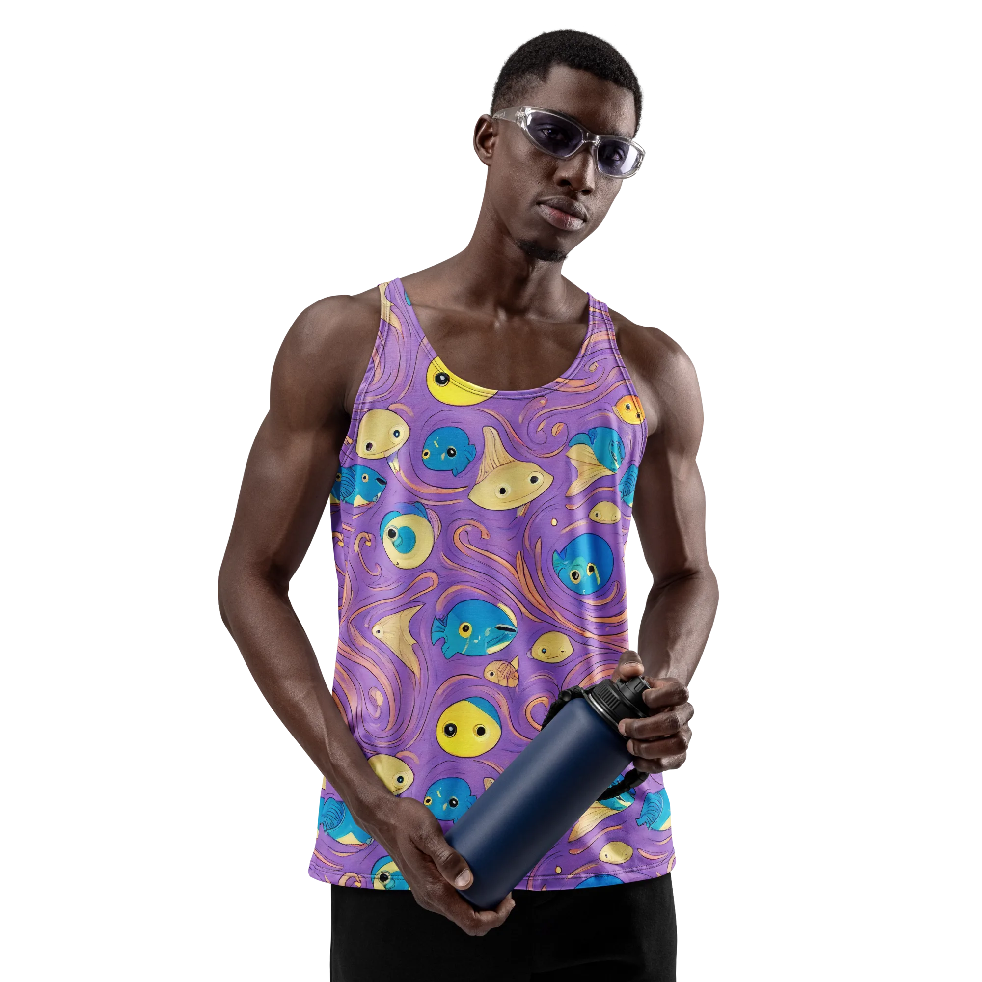 Violet Tide on Men's Tank Top — Front print