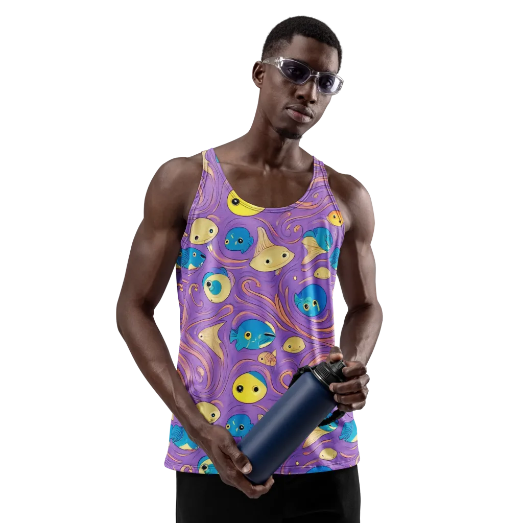 Violet Tide on Men's Tank Top — Front print
