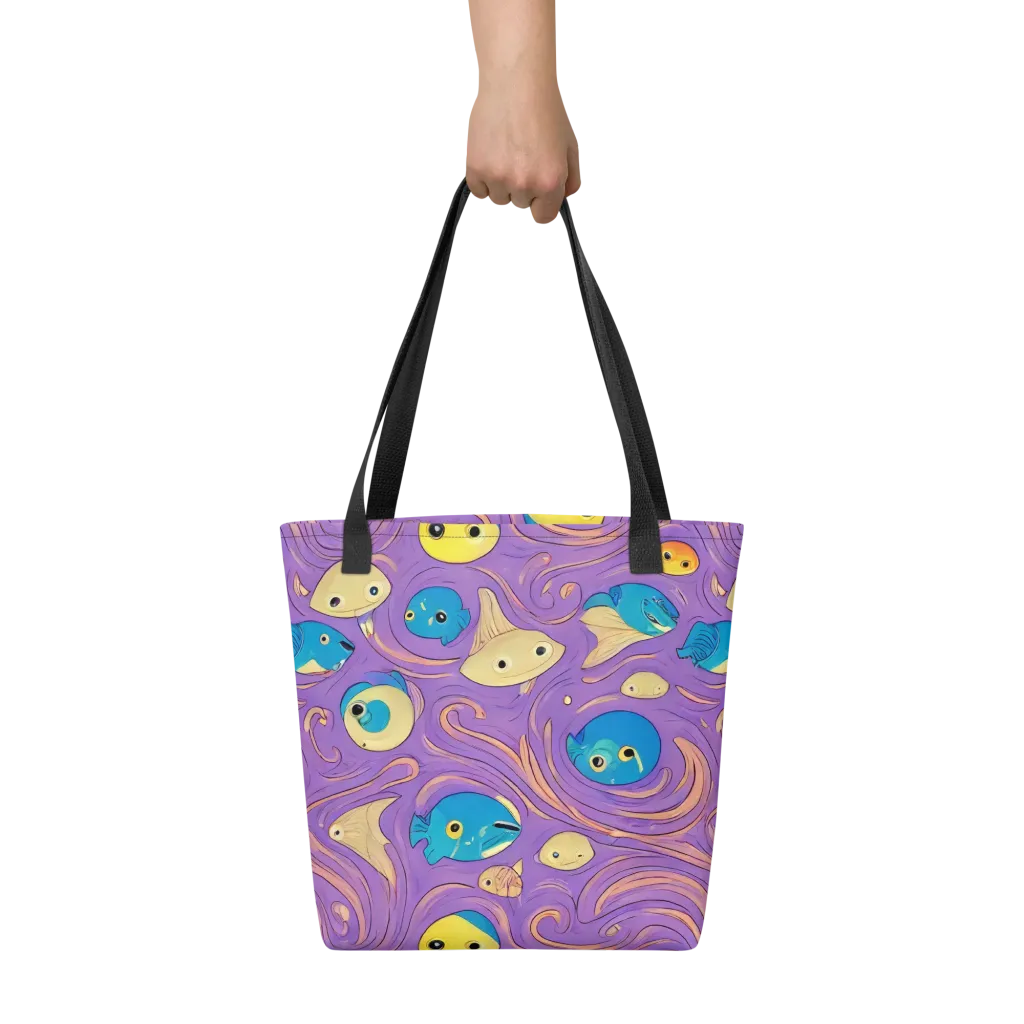 Violet Tide on Tote Bag — Print file