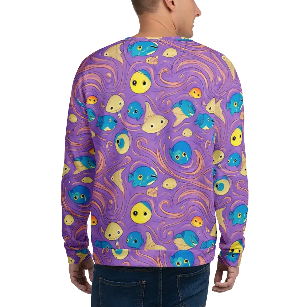 Violet Tide on Sweatshirt — Back