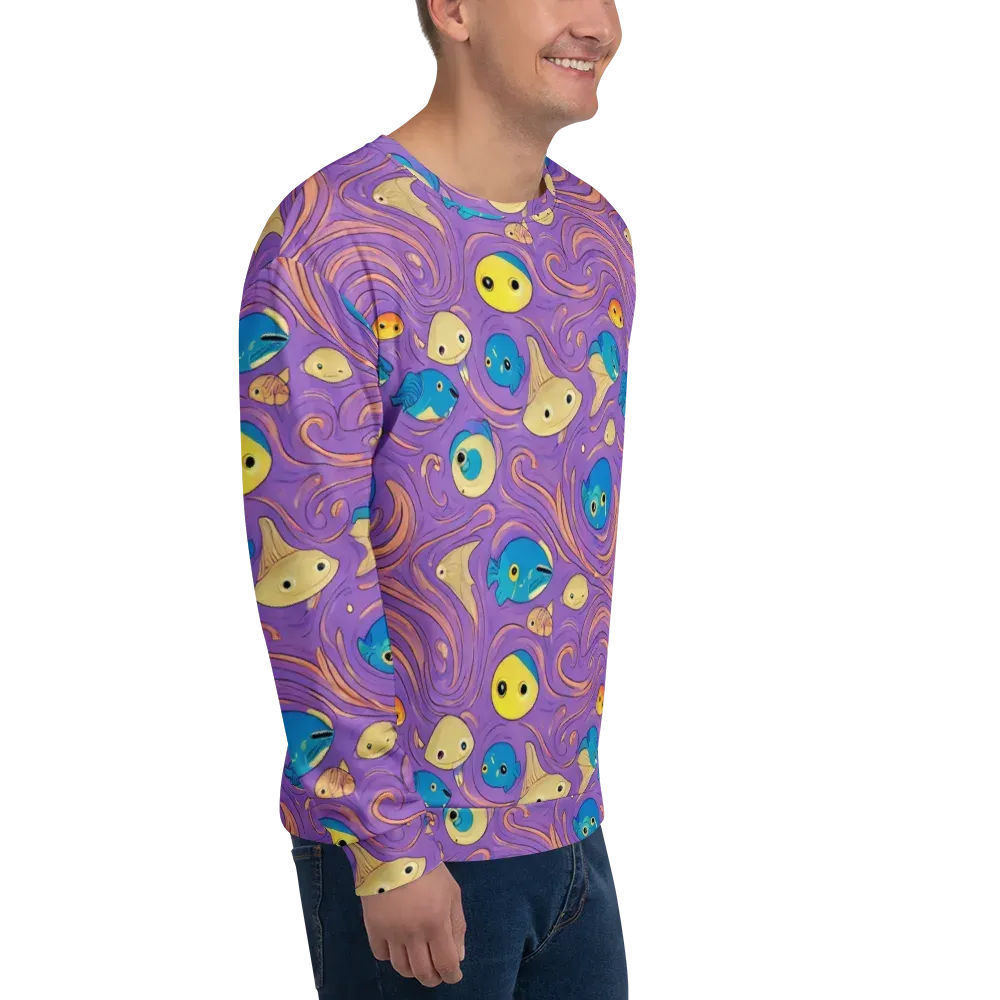 Violet Tide on Sweatshirt — Right Front