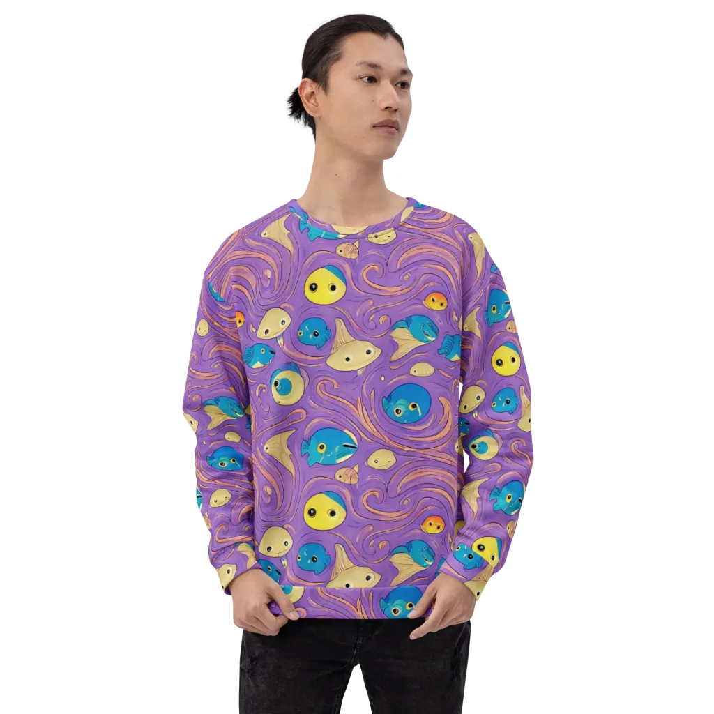 Violet Tide on Sweatshirt — Front print