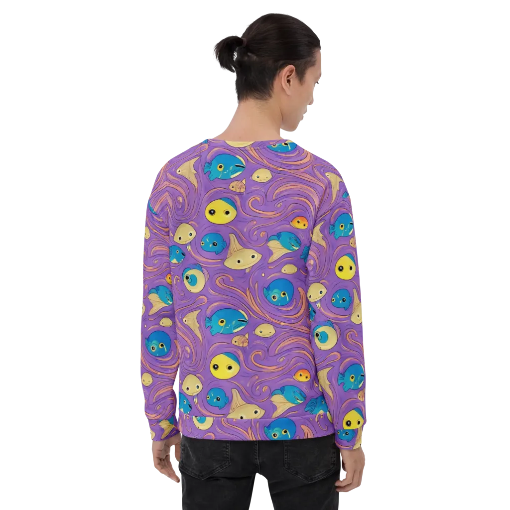 Violet Tide on Sweatshirt — Back print