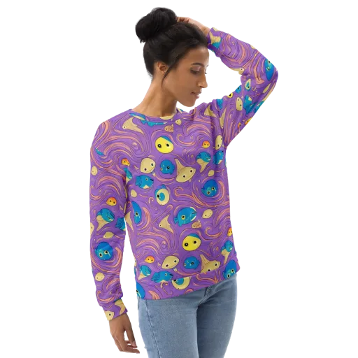 Violet Tide on a Sweatshirt