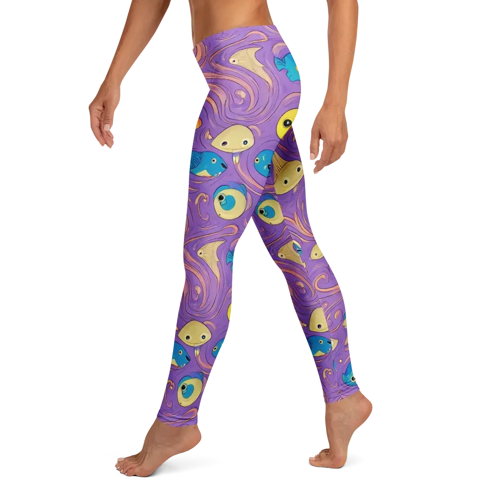 Violet Tide on Leggings — Left