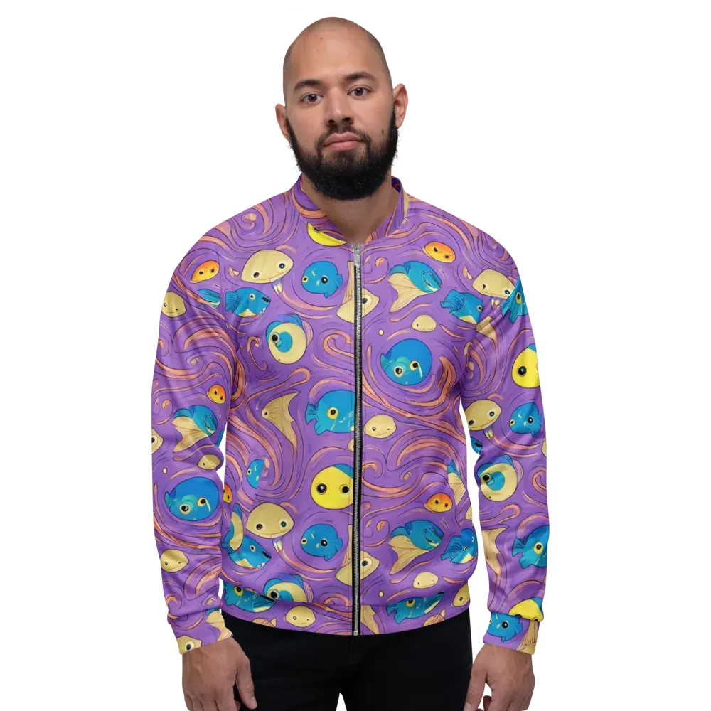 Violet Tide on Bomber Jacket — Front