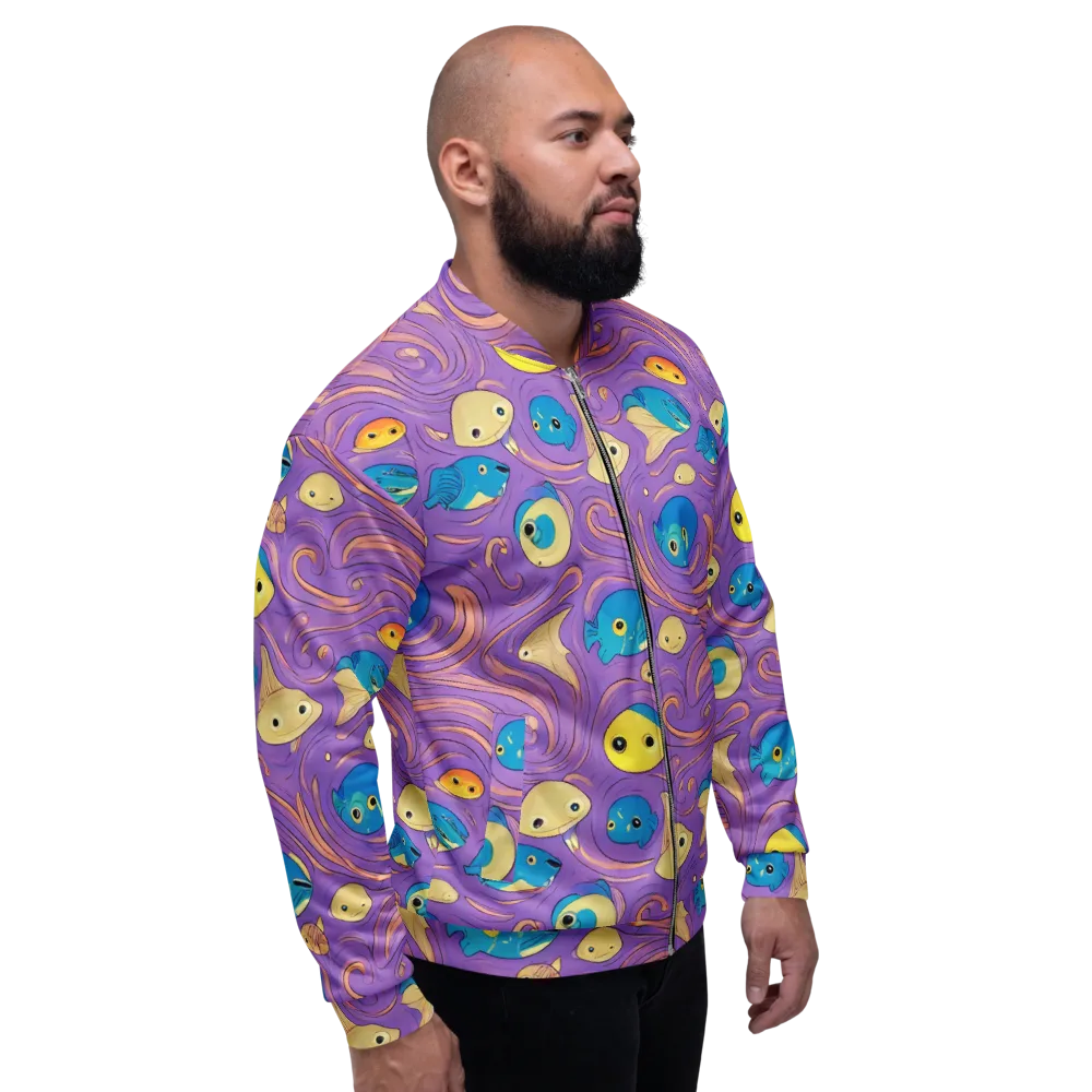 Violet Tide on Bomber Jacket — Back print