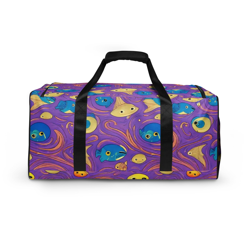 Violet Tide on Duffle Bag — Back print