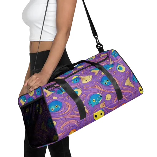 Violet Tide on a Duffle Bag