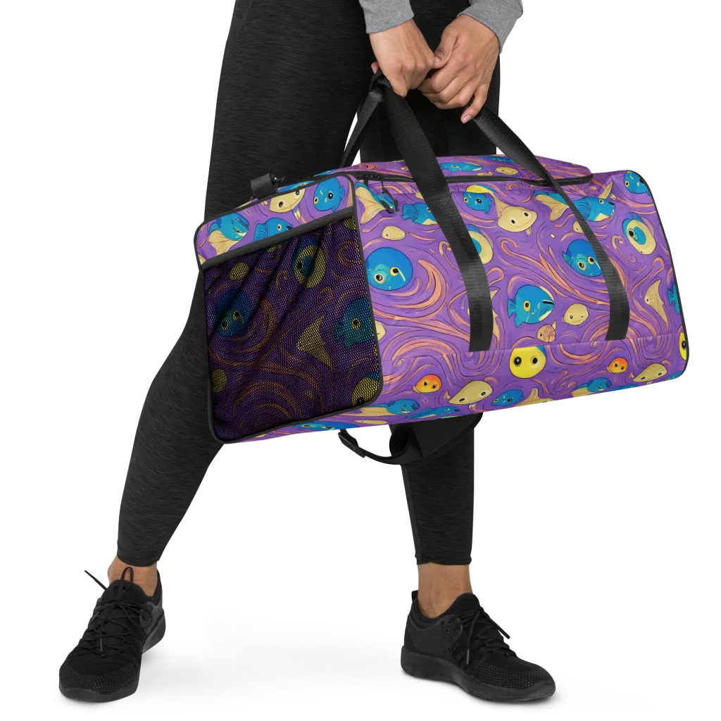 Violet Tide on Duffle Bag — Right Front