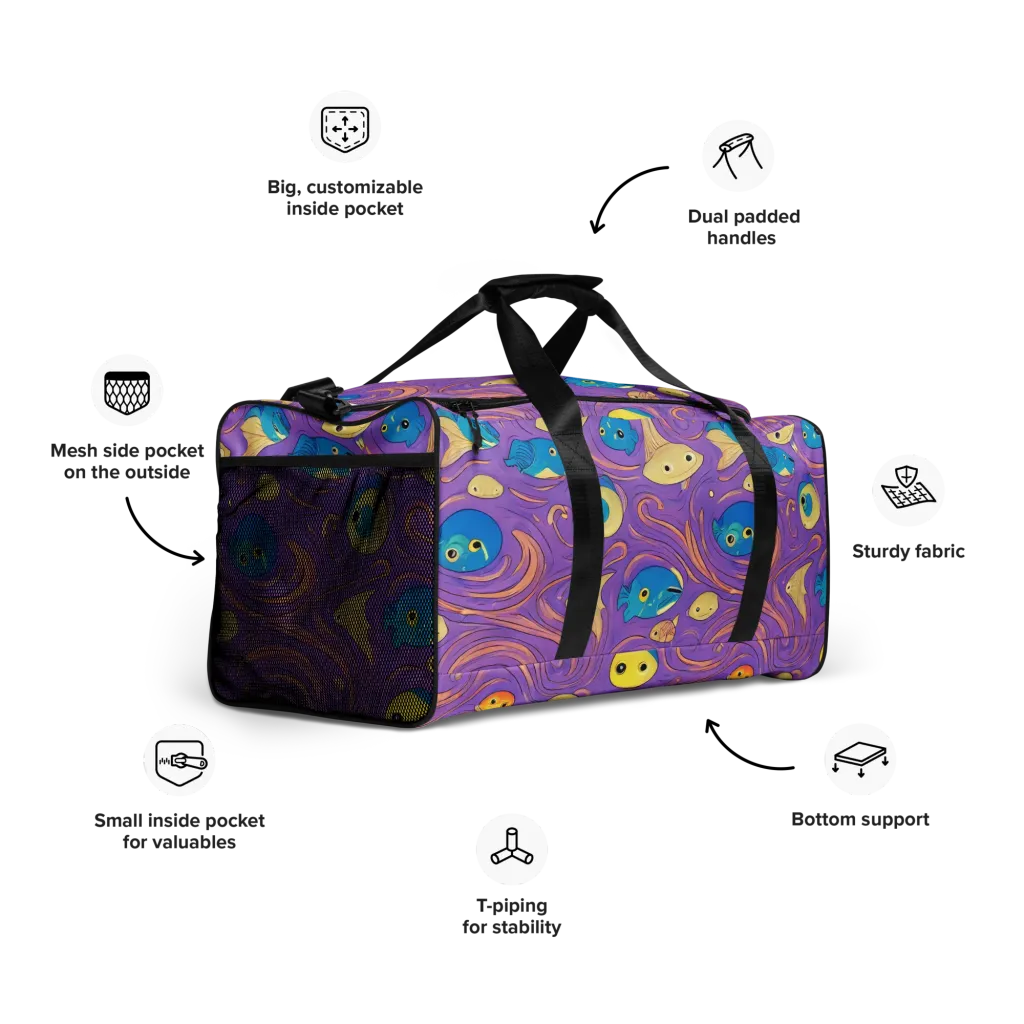 Violet Tide on Duffle Bag — Front print