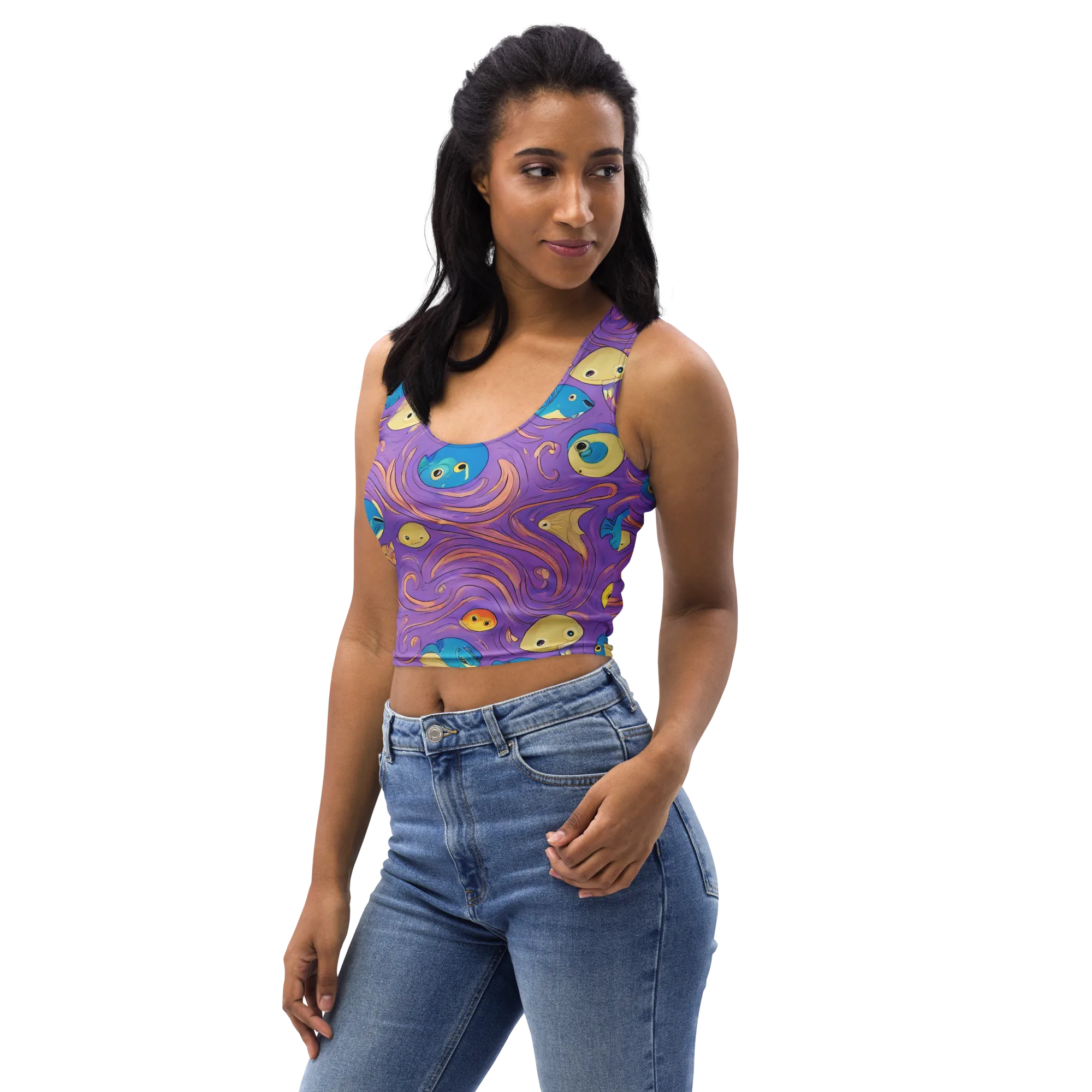 Violet Tide on Crop Top — Print file
