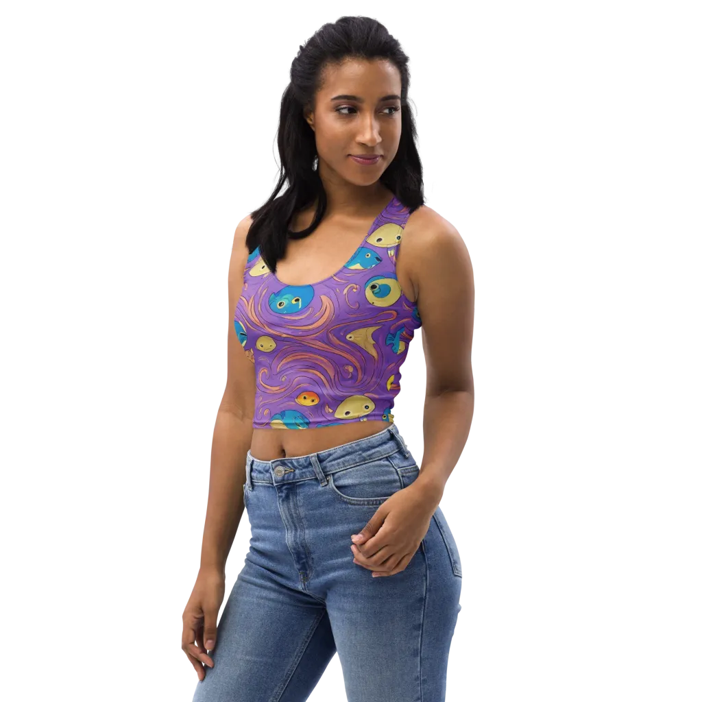 Violet Tide on Crop Top — Print file