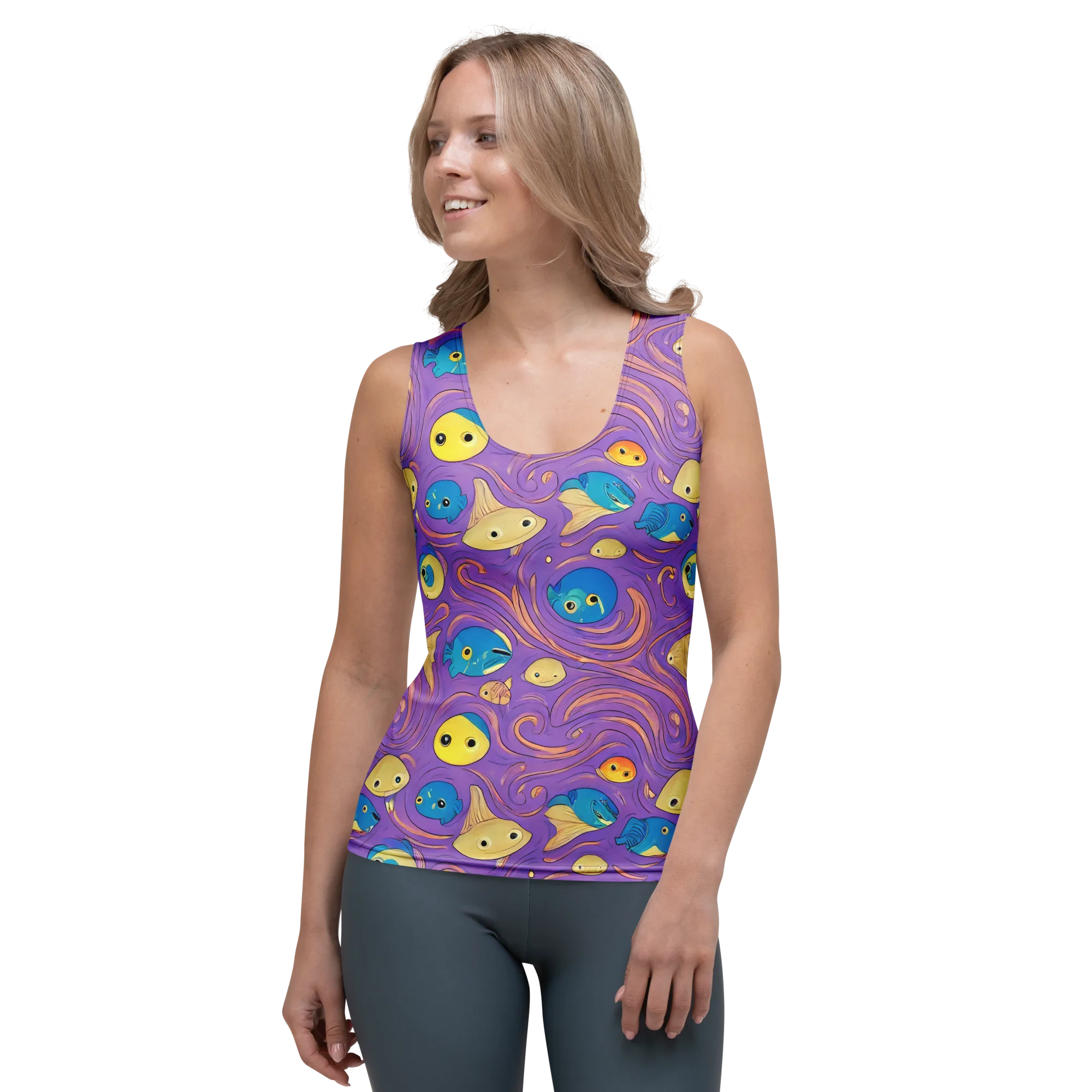 Violet Tide on Women's Tank Top — Front
