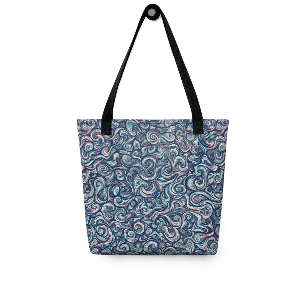 Indigo Vortex on Tote Bag — Front