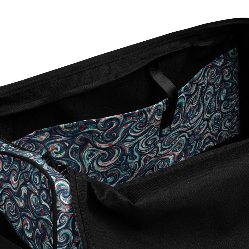 Indigo Vortex on Duffle Bag — Product details