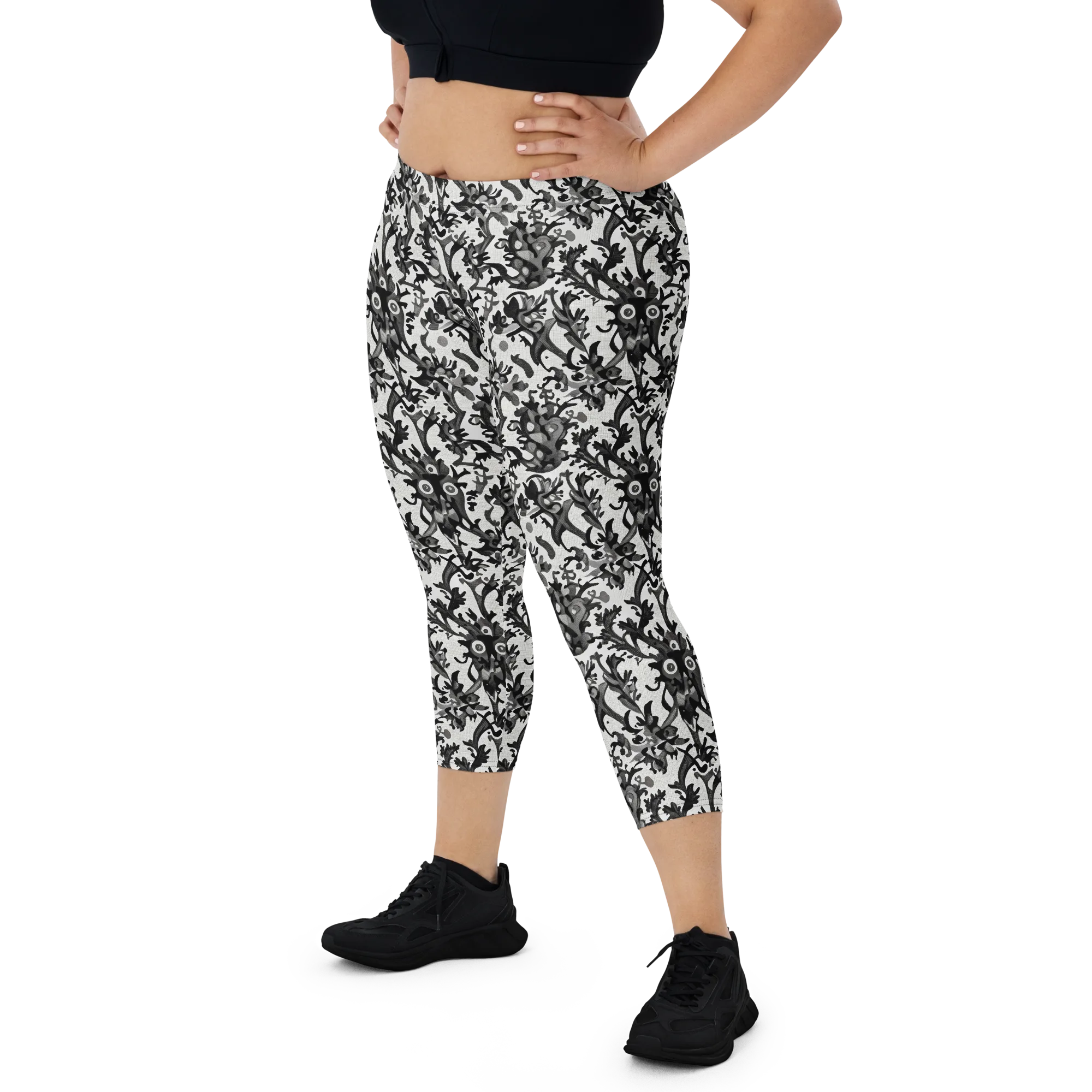 Inkwood Owls on Capri Leggings — Print file