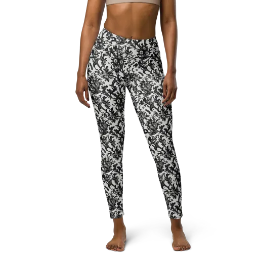 Inkwood Owls on a Yoga Leggings