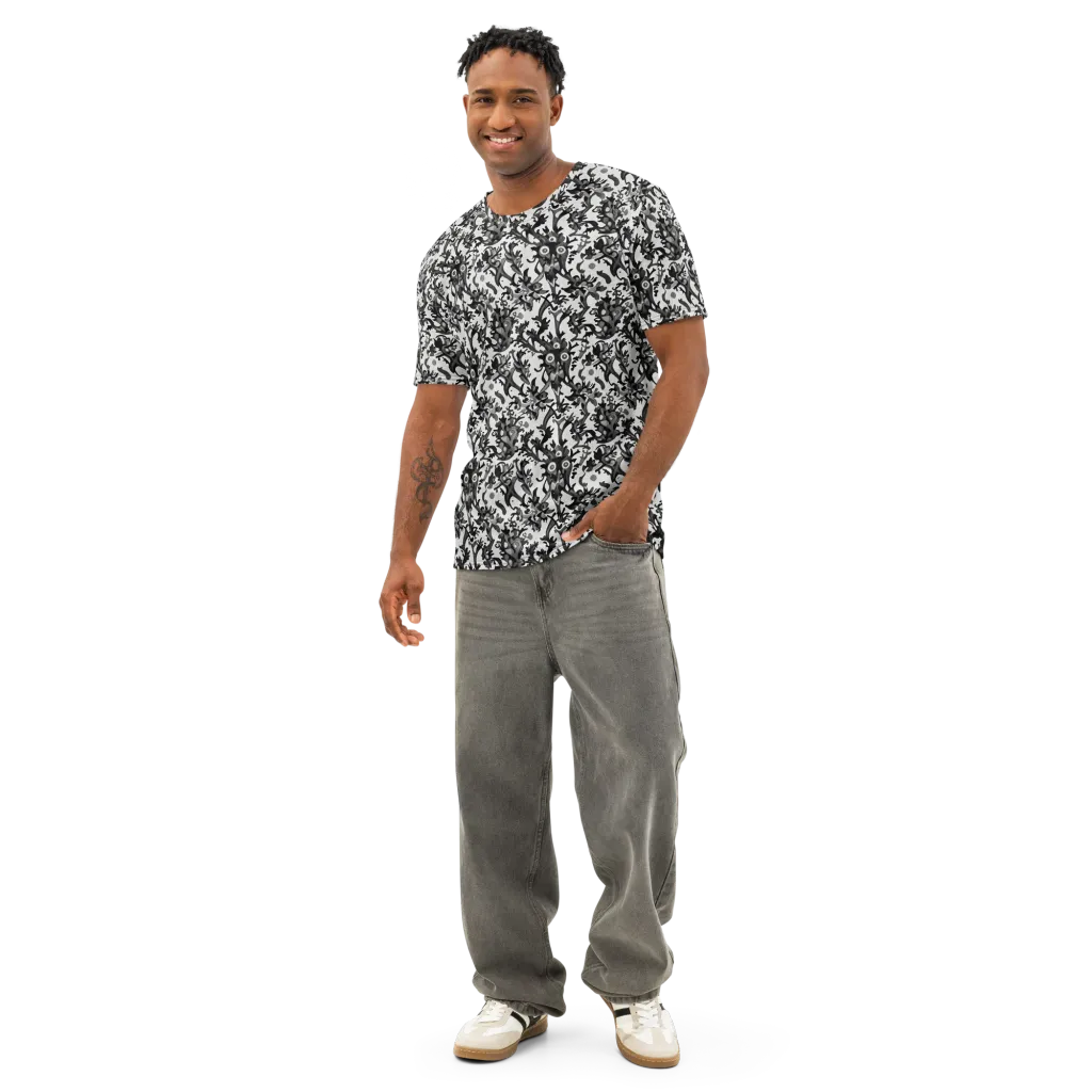 Inkwood Owls on Men's Cotton Crew Neck T-Shirt — Front
