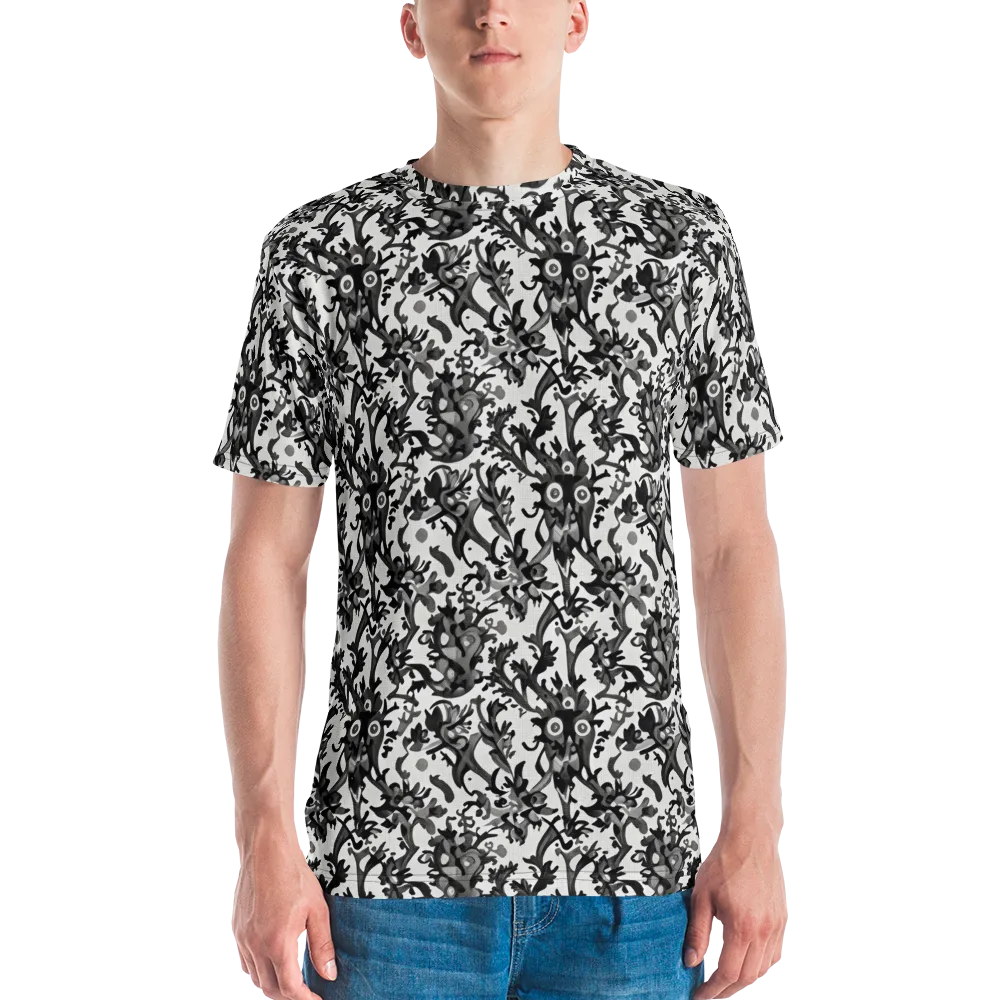 Inkwood Owls on Men's Crew Neck T-Shirt — Front