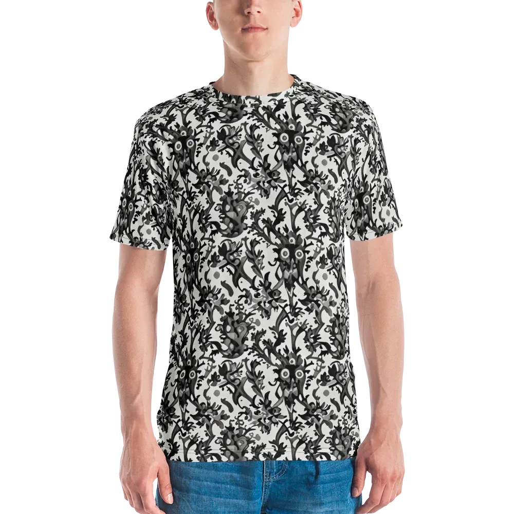 Inkwood Owls on Men's Crew Neck T-Shirt — Front