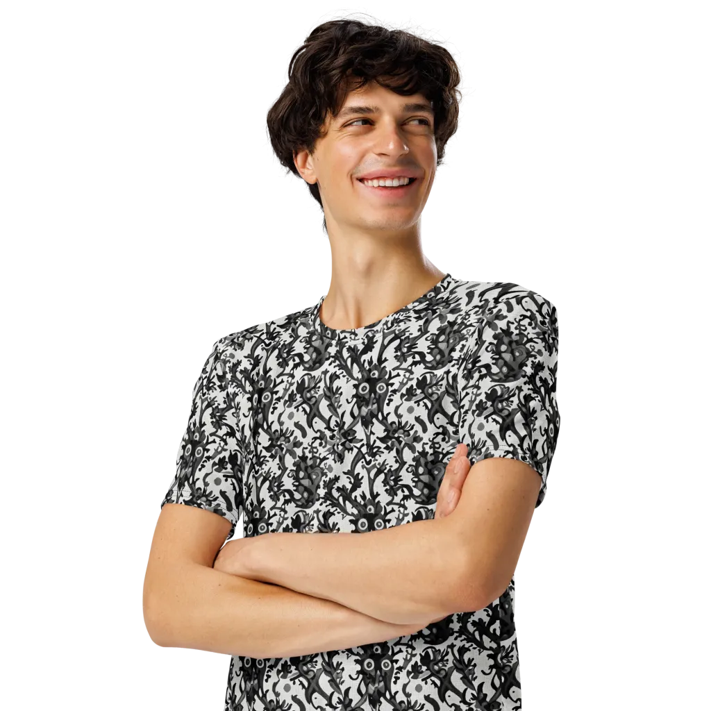 Inkwood Owls on Men's Crew Neck T-Shirt — Front print