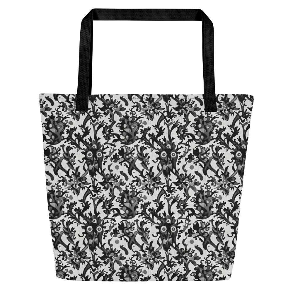 Inkwood Owls on Large Tote Bag W/ Pocket — Front