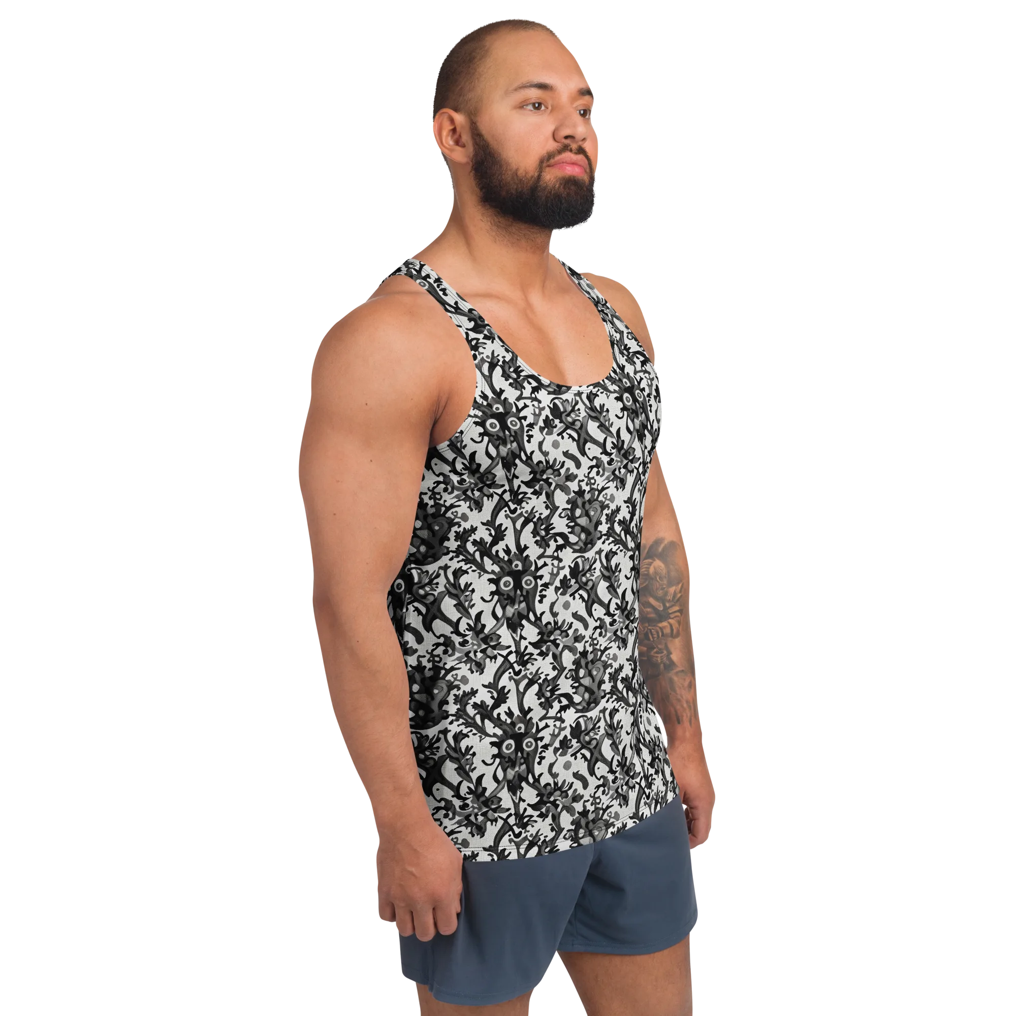 Inkwood Owls on Men's Tank Top — Front print