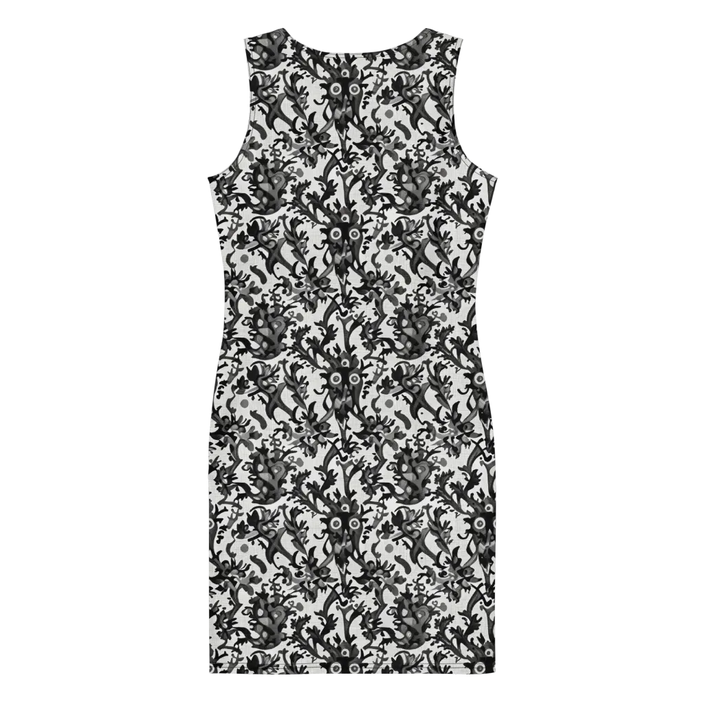Inkwood Owls on Bodycon Dress — Print file