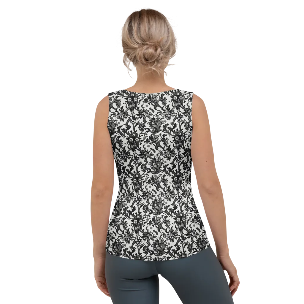 Inkwood Owls on Women's Tank Top — Back