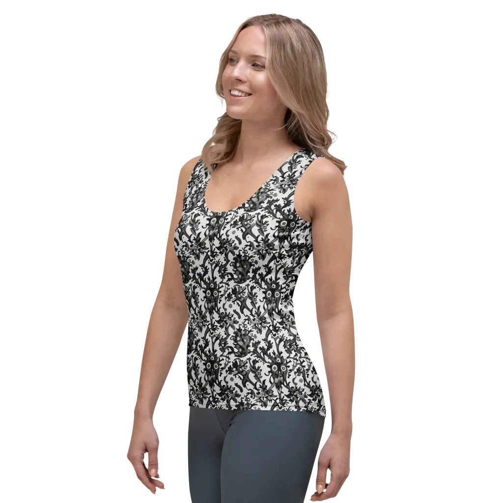 Inkwood Owls on Women's Tank Top — Left Front